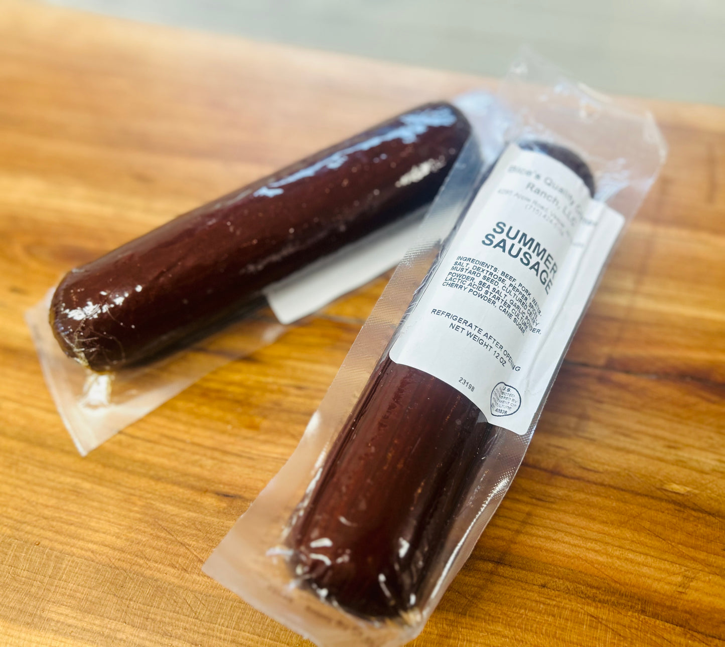 Bice's Grass Fed & Finished Summer Sausage