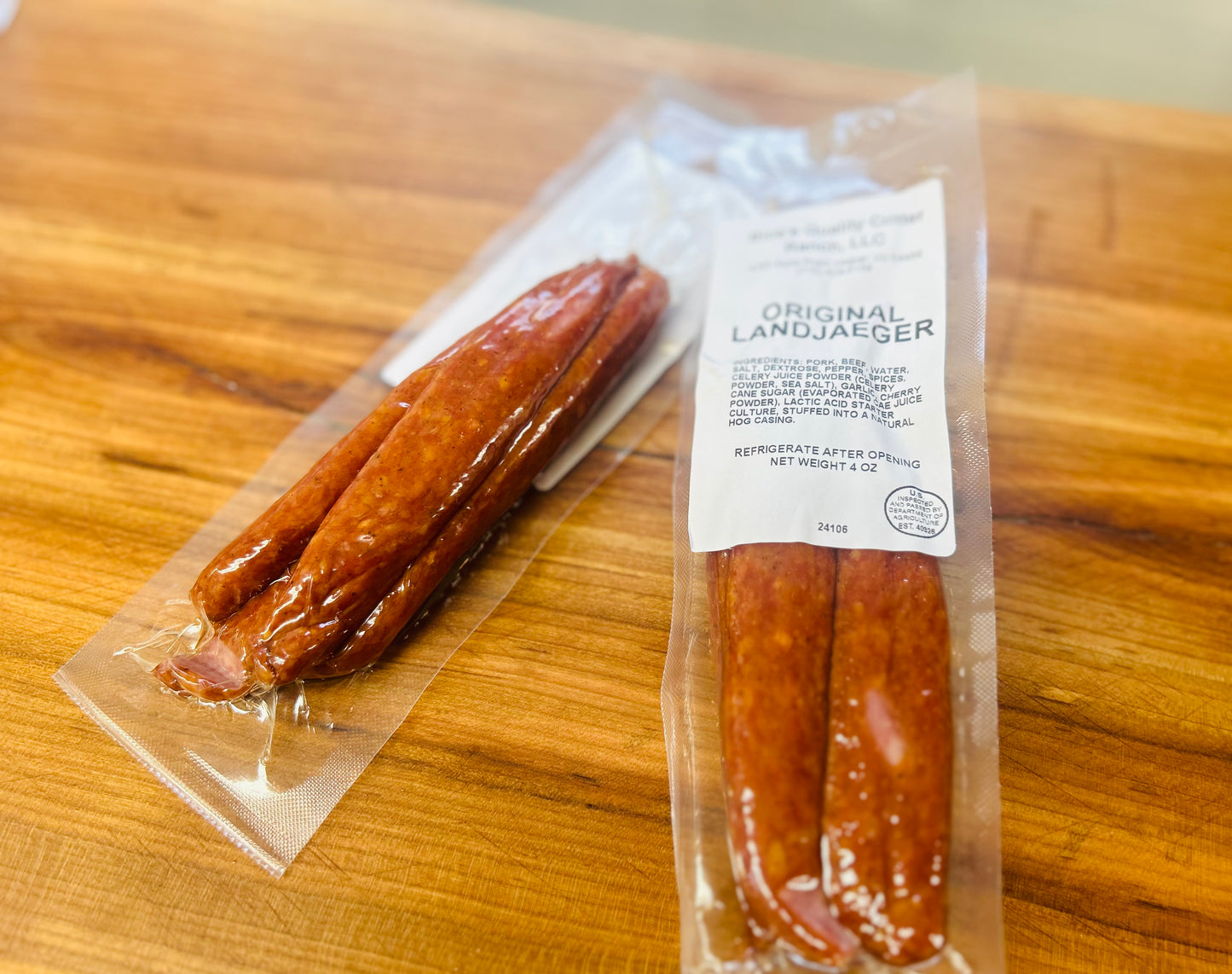 Bice's Grass Fed & Finished Landjaeger